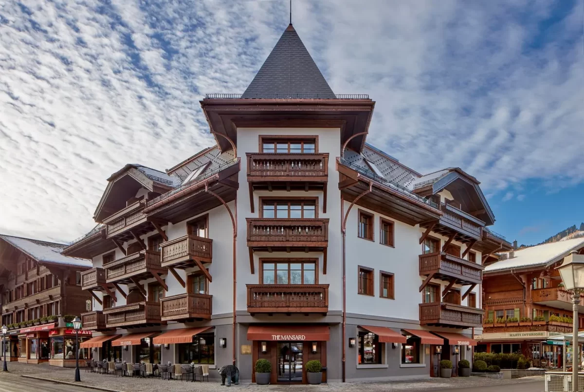 The new Mansard hotel in Gstaad