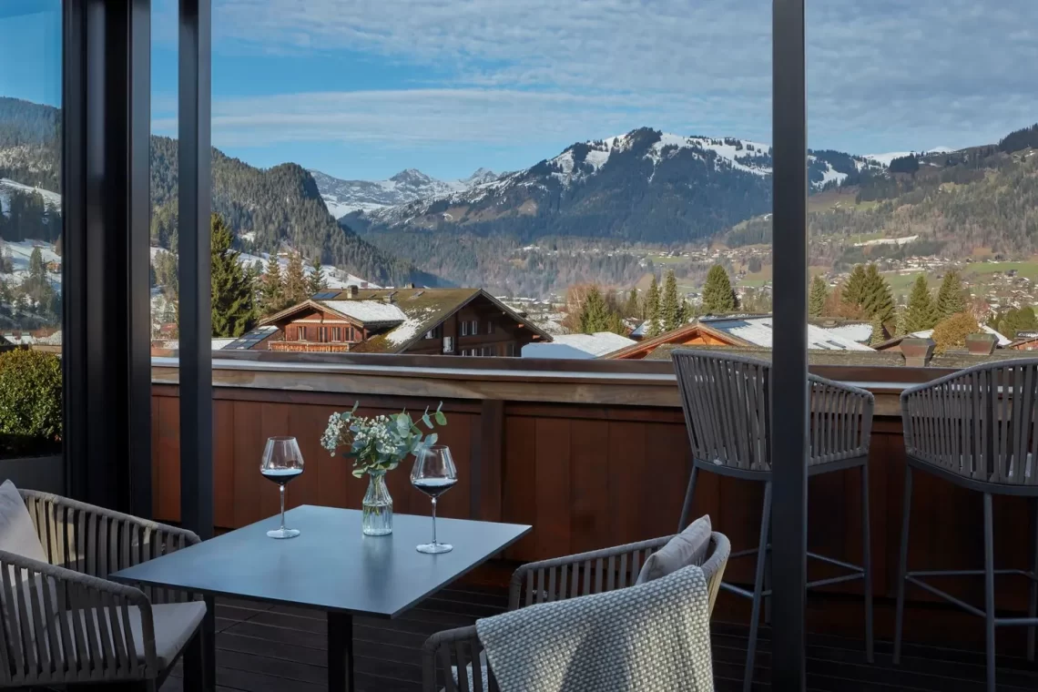 The new Mansard hotel in Gstaad Rooftop